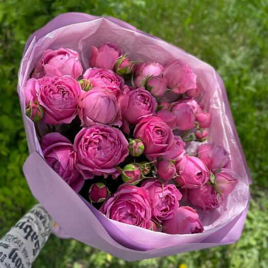 Букет пионовидных роз Баблс💞