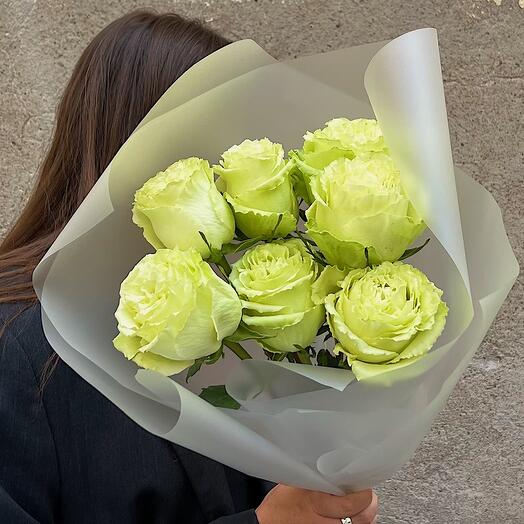 Букет из Зелёных роз