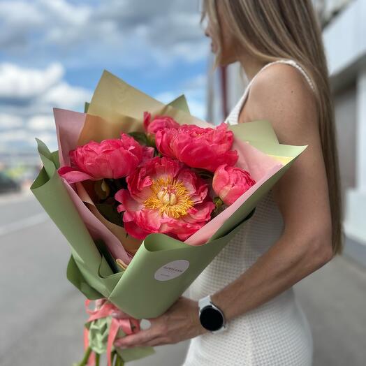 Букет Пионов «Coral Charm»