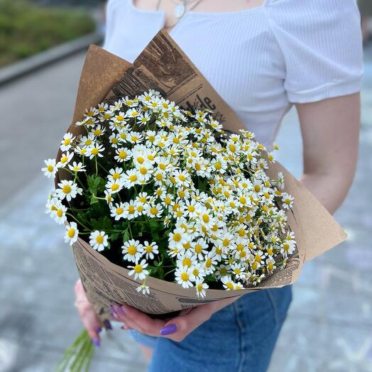 Ромашки в крафте