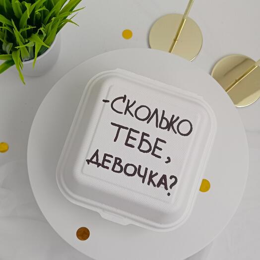 Бенто торт девушке