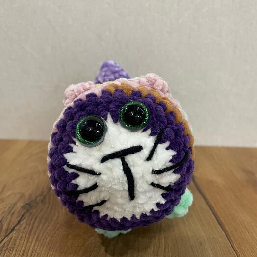 Мягкая игрушка «Забавный кот-колобок»