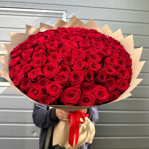 Букет из 101 красной розы 🌹