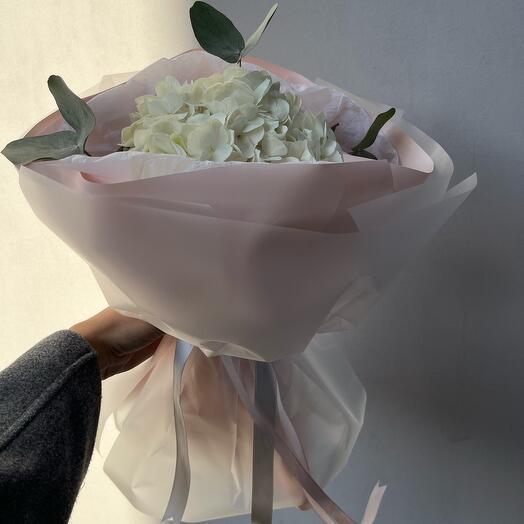 Delicate bouquet with hydrangea
