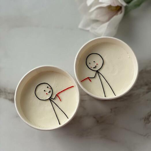 Cake to go, торт в стакане 2 шт - трайфлы