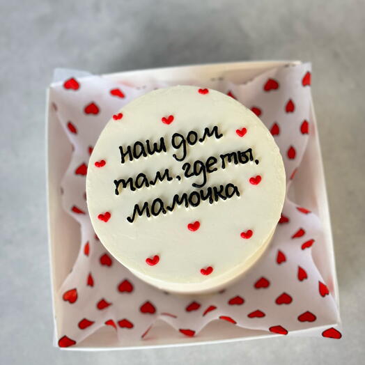 Бенто торт маме наш дом