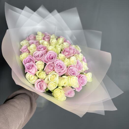 51 Роза Кения микс 40см