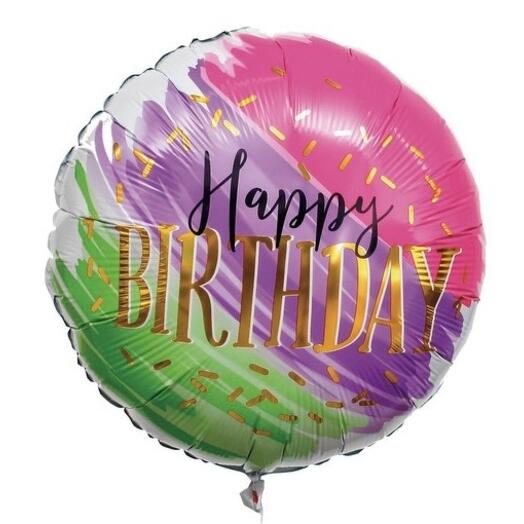 Шар фольгированный «Happy Birthday