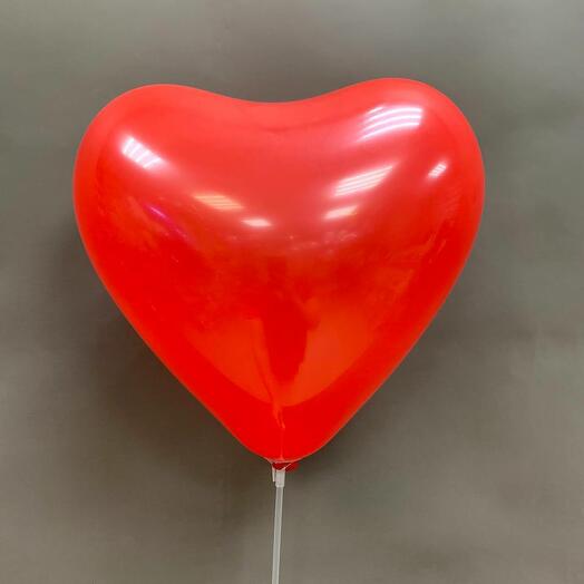 Латексное сердце с гелием