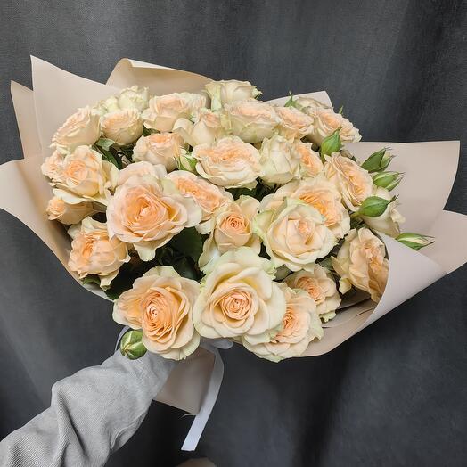 Кремовые кустовые Розы 🌹 🥰