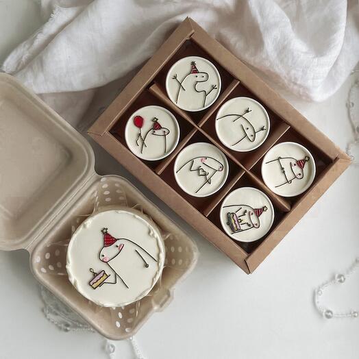 Набор бенто и cake to go 6шт