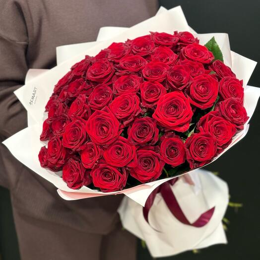 Букет из 51 красной розы🌹