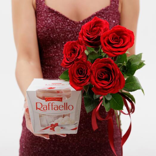 5 Роз и раффаэлло