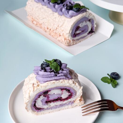 Меренговый рулет - смородина