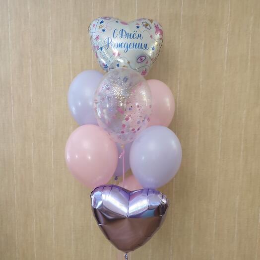Шары для девочки сиреневые