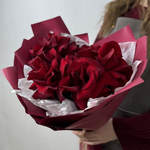 Bouquet of 5 French roses