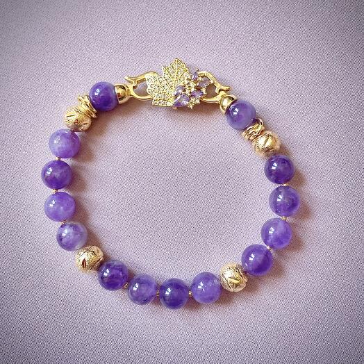 Браслет «Лавандовое великолепие»