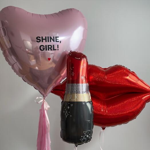 Воздушные шары «shine girl»