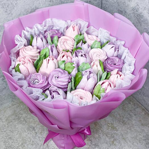 Букет из тюльпанов и завитков