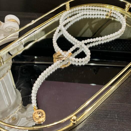 Elongated necklace "SICILLIA"