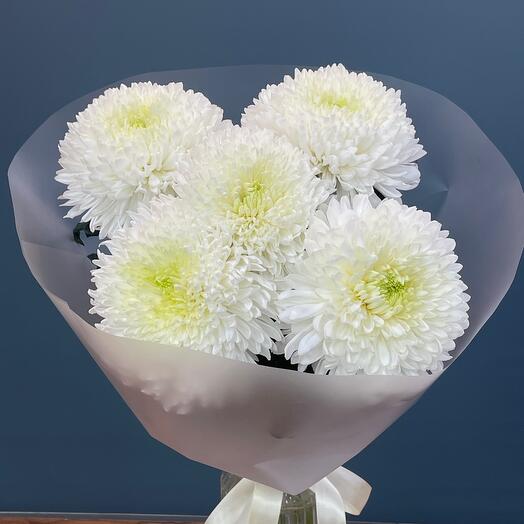 Bouquet of 5 chrysanthemums "Magnum"