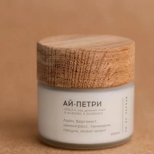 АЙ-ПЕТРИ. Свеча с хлопковым фитилем 100 мл