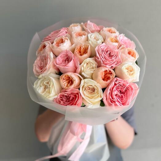 Букет «Парижское очарование» из 21 француской розы