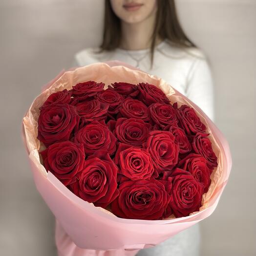 Букет из 21 красной розы Ред Наоми