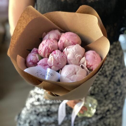 Пионы сара 9 розовые