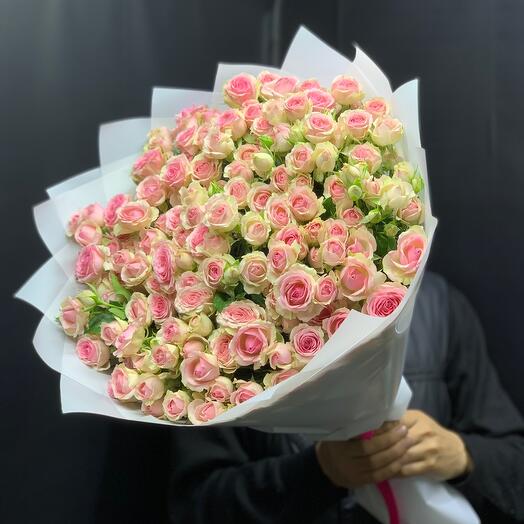 Кустовые розы 29шт