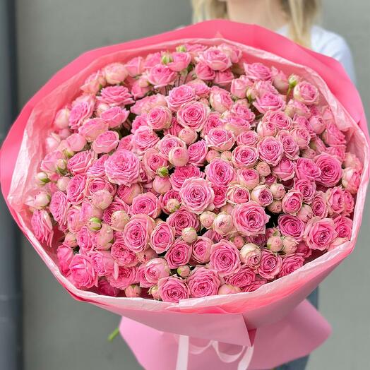 55 кустовых роз