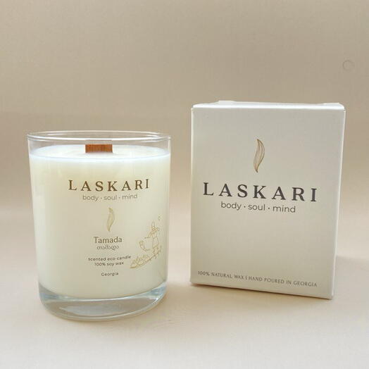 Свеча TAMADA в подарочной коробке | Natural scented candle TAMADA in gift box 240 ml LASKARI™