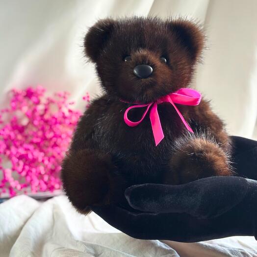 Мишка Стар из меха, ручная работа