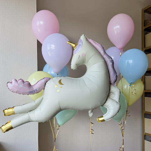 Набор шаров «Нежный единорог»