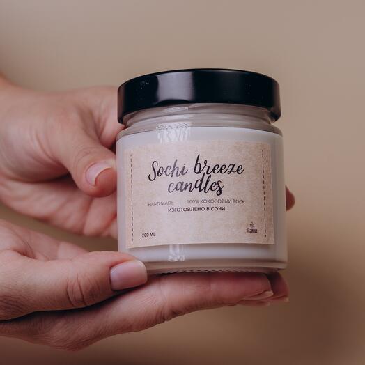 Свеча 200 мл с эффектом камина