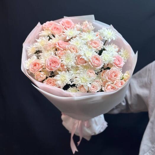 Монобукет из хризантем🌸