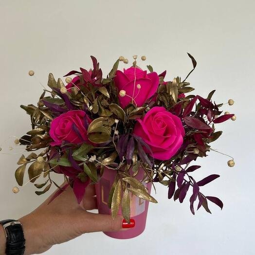 «Первая любовь» - букет из мыла