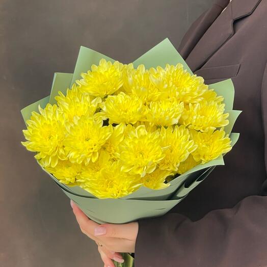 Букет кустовых хризантем Baltica Yellow 5 шт
