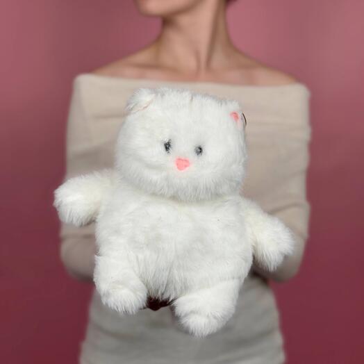 Плюшевая игрушка Белый кот
