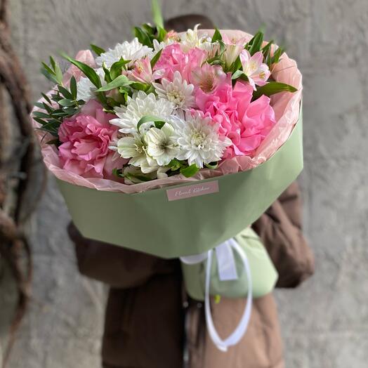 Нежный букет с французскими розами🌸