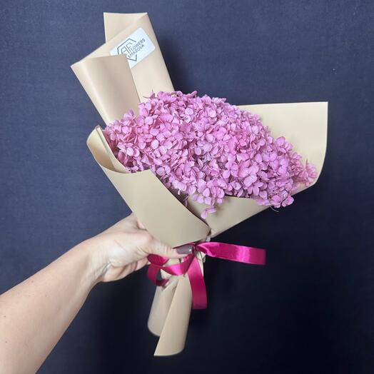 Стабилизированная гортензия миди пурпур