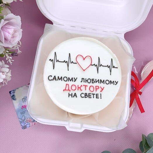 Бенто-торт 500 гр, «Любимому доктору»Торт для врача