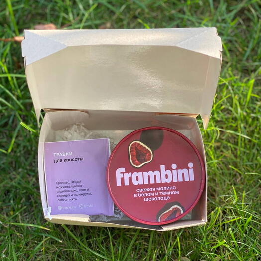 Набор Frambini малина в темном шоколаде