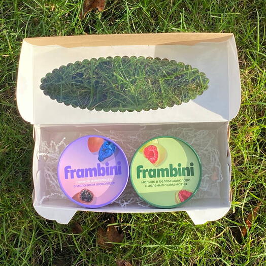 Набор Frambini жимолость в шоколаде и малина в шоколаде с матчей