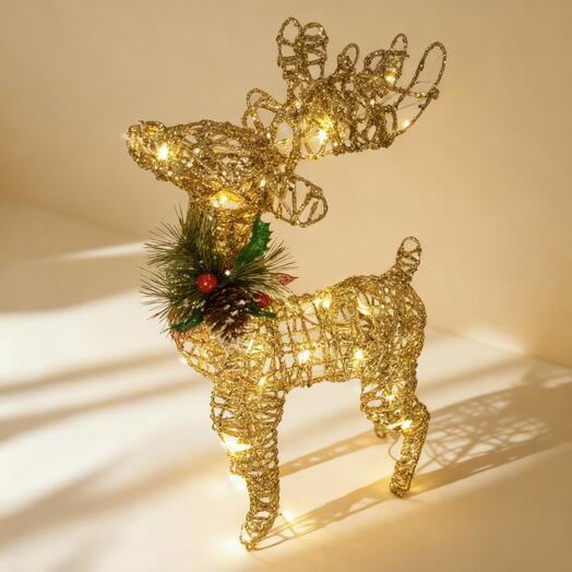 Мерцающий олень, декор для дома и дачи, подарок девушке, подарок маме, подарок подруге