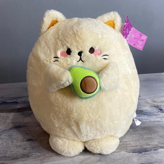 Кот с авокадо
