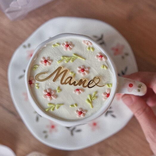 Торт в чашке Маме