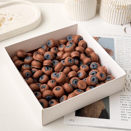 Arándanos cubiertos de chocolate
