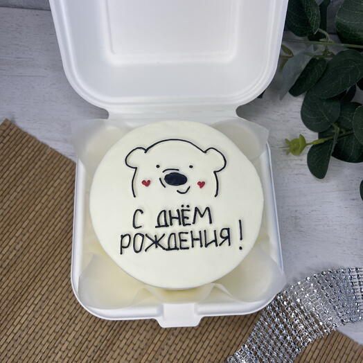 Бенто торт с мишкой