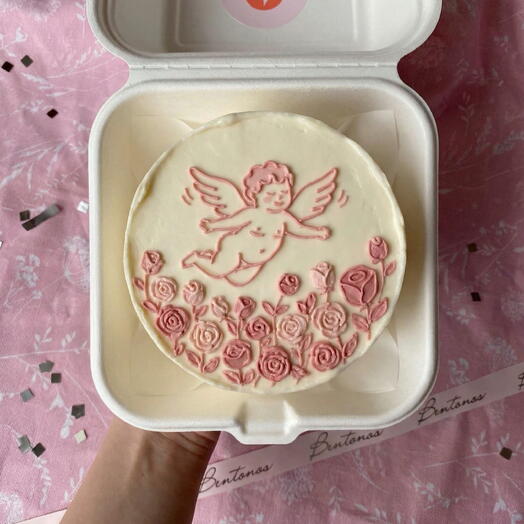 Бенто торт на День Святого Валентина Поле роз, коллекция «14 февраля»